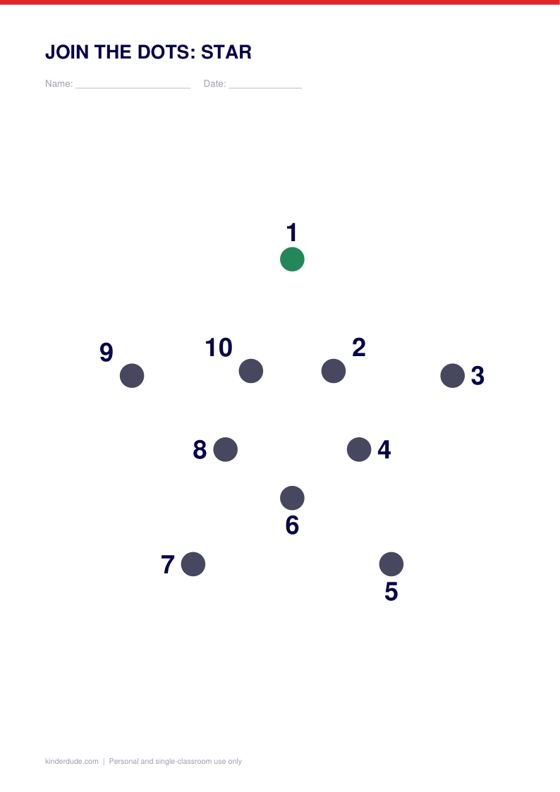 Join the dots: star